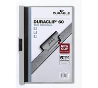 DURABLE Chemise à clip DURACLIP® 60 A4, Gris, 220910