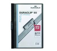 DURABLE Duraclip 60 Lot de 5 chemises à pince Noir