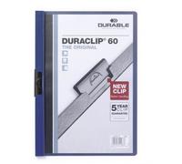 Durable Duraclip 60 Protège Documents Pvc Bleu Et Transparent