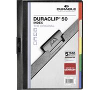 Durable DURACLIP® INDEX 50 223401 DIN A4 noir