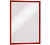 Durable Duraframe 488303 Support mural/Cadre d'affichage adhésif A3 Rouge Lot de 6 Rouge G