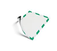 Durable Duraframe Magnetic Security Cadre d'Affichage Sécurité Aimanté Bicolore Vert/Blanc Lot de 5