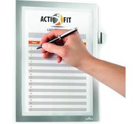DURABLE Cadre d'information DURAFRAME NOTE A4 499323 – autocollant argent écriture directe 238×324 mm