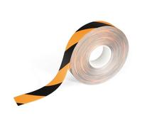Durable Duraline Ruban de Marquage au Sol, noir/jaune, 1021130 | Bande d'avertissement autocollante 50 mm x 30 m, antidérapante R9, pour entrepôts et zones dangereuses