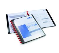 Durable Duralook Easy Plus 242701 Ring Bound Folder with 20 Plastic Wallets made