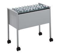 Durable Economy Suspension File Trolley 80 A4 Présentoir À Livres 1 Étagères Argent