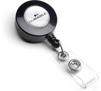 Durable - Enrouleur avec lanière bouton pression - Cordon rétractable 80 cm - Boite de 10 - 815258