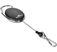 DURABLE Enrouleur STYLE avec mousqueton, Noir, 832701