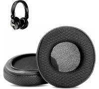 Durable et Respirant Remplacement des Coussinets Compatible avec Behringer HPX4000 HPS5000 Headphones Coussinets d'oreille (Cuir perforé/Tissu Durable et Mousse à mémoire de Forme)