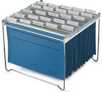 Durable - étagère à dossiers suspendus pour 30-40 classeurs Chrome | 1 pièce