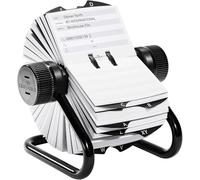 DURABLE - Fichier rotatif TELINDEX - Répertoire alphabétique - 500 cartes imprimés recto-verso - Touches A-Z -Format 104 x 72 mm - Noir - 1 pièce - 248201