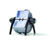 DURABLE - Fichier rotatif VISIFIX FLIP VEGAS - Répertoire alphabétique - 200 pochettes - Touches A-Z - Pour 400 cartes de visite 104 x 72 mm - Noir - 1 pièce - 241701