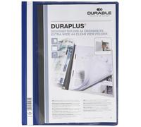 Durable Filing PVC Folder with Clear A4 Title Pocket - Dark Blue, Pack of 25