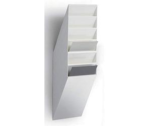 Durable Flexiboxx Présentoir Mural 6 A4 Portrait Blanc