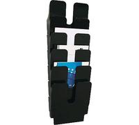 Durable FLEXIPLUS 6 A4 1700008061 Porte-brochures noir DIN A4 Nombre de compartiments 6 1 pc(s) (l x H x P) 247 x 745 x 100 mm
