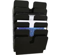Durable FLEXIPLUS 6 A4 QUER 1700014061 Porte-brochures noir, transparent DIN A4 horizontal Nombre de compartiments 6 1 pc