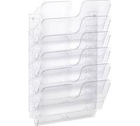 Durable FLEXIPLUS 6 A4 QUER 1700014401 Porte-brochures noir, transparent DIN A4 horizontal Nombre de compartiments 6 1 pc(s) (l x H x P) 340 x 520 x 100 mm