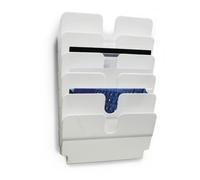 Durable Flexiplus Présentoir À Livres 6 Étagères Blanc