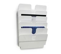 Durable Flexiplus Présentoir À Livres 6 Étagères Blanc