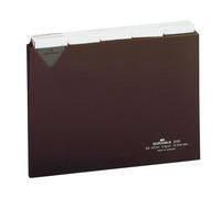 DURABLE Guides intercalaires plastiques A5 division 5/5 indéchirables, 25 pc, Marron, 315111