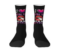Durable Homme Chaussettes, I Love sucer des bites avec mon trou du cul, Hommes Socquettes Respirantes Chaussettes Sport pour Training Homme 40cm