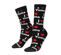 Durable Homme Chaussettes J'Aime Yuma Socks Excellente Chaussettes De Sports Pour Cyclisme Trekking Courir 40Cm