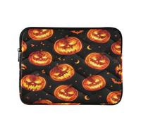 Durable Housse pour ordinateur portable Motif Jack O Lantern Halloween 33 | Sac de rangement pour ordinateur portable de 33 cm pour le travail, les voyages, les fusils et co M