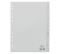 DURABLE hunke &jochheim intercalaires en plastique de a à z gris format a4/230 x 297 mm-lot de 20