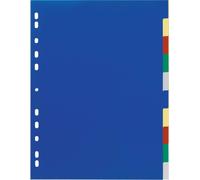 DURABLE Index A4+ 10 part. avec onglets de couleur et feuille de couverture PP, Multicolore, 674727