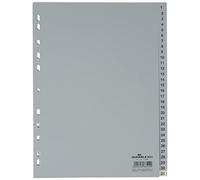 DURABLE Répertoire 6523 DIN A4 1-31 polypropylène gris 31 onglets imprimés 652310