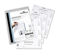 DURABLE Planches d'insertion Info Sign A4 pour plaque de porte 149 x 52,5 mm Blanc
