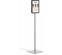DURABLE Stand d'information Basic A4 501257 – Métal/Plastique Gris