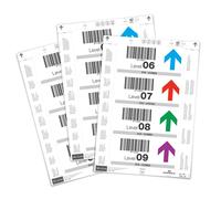 Durable Insert Labels 150 x 67 mm for Ticket Holders, 80 Labels on A4 Sheets, Wh