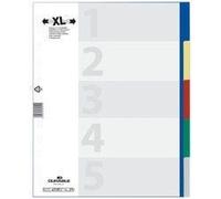 Durable Intercalaire Plastique, Format A4, Pp, 5 Positions,
