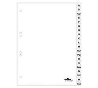 Durable Jeu De 24 Intercalaires Avec Onglets Imprimés A À Z A4 Blanc