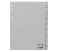 Durable 6522 Répertoire DIN A4 1-20 polypropylène gris 20 onglets onglets imprimés 652210