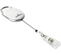 Durable durable porte-badge avec enrouleur "style" , oval, blanc noir G