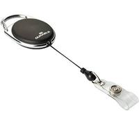 Durable JOJO STYLE - 8324 Porte-carte d'identité à enrouleur dragonne à bouton-poussoir noir 0.8 m 832401 10 pc(s)