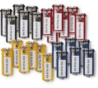 Durable Key Clips - Pack of 24 innovative Key Clips for Clear and Easy Organisat