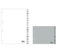 Durable Kunststoff-Register, A-Z, A4, 20-Teilig, Weiß