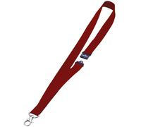 DURABLE Lacet textile 20 avec fermeture de sécurité, 10 pc, Rouge, 813703