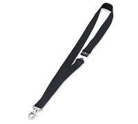 Durable - Lacet Textile 20 Eco avec Clip|Fabriqué en Bambou|ideal pour Les Écoles, Les Bureaux, Les Événements, Etc.|Noir - 824001