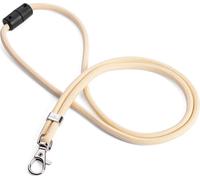 DURABLE Lacet textile rPET avec fermeture de sécurité, 10 pc, Beige, 824116