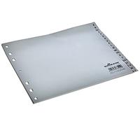 Durable Lot de 20 intercalaires A-Z en polypropylène partiellement opaques - Gris - Format A4