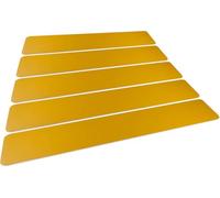 DURABLE - Marquage au sol passage piéton - Bande adhésive de signalisation - Pour zones de circulation et sécurité - Résistance au glissement R9 - Jaune - Boîte de 5 pièces - 181004