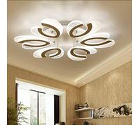 Durable Moderne Minimaliste Créatif en Forme De Salon Chambre Chambre d'amis Hall Simple Moderne LED Protection des Yeux Chaud Plafonnier Salon Salle À Manger Lustre Abat-Jour de Lustre (Taille :
