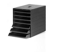 DURABLE Module de classement IDEALBOX PLUS 7 — 7 tiroirs A4 en plastique recyclé Anthracite