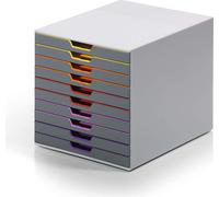 Durable VARICOLOR10 - 7610 761027 Caisson à tiroirs gris DIN A4, DIN C4, folio, lettre Nombre de ti