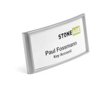 Durable Name Badge Classic 30 x 65mm with Combi Clip - Simple Design with Easy T