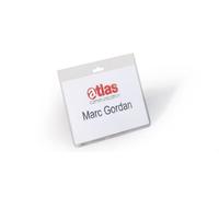 Durable Name Badge with Closed Front Format 60 x 90 mm Pack of 5 Transpare